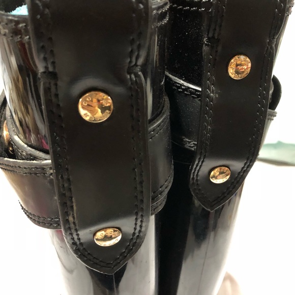 Coach rain boots size 6 black - Picture 4 of 6